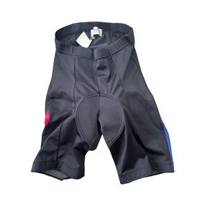 Pearl Izumi Bike Shorts Women 8 Black Striped Technical Wear Cycling Padded